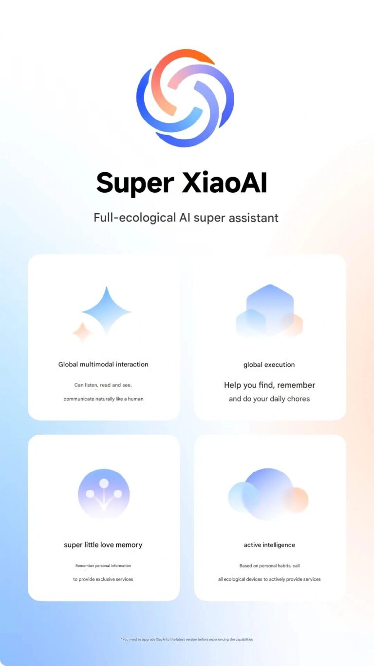 Super Xiaoai Will Be Rolled Out To Devices Updated To Hyperos In