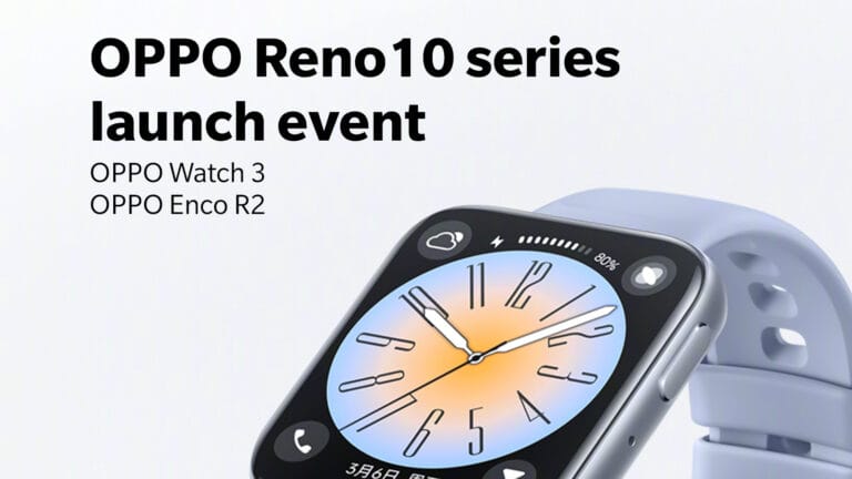 OPPO Enco R2 to be released alongside the OPPO Reno10 series, OPPO Watch 3 gets a new color as well.