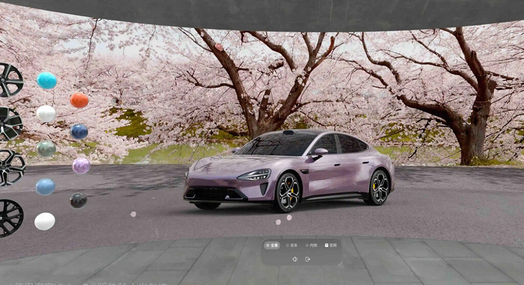 Xiaomi SU7 virtual test drive offers immersive experience