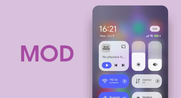 Obtenha o novo mod de design do HyperOS Control Center em seu dispositivo Xiaomi