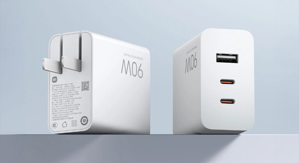 Xiaomi launches 90W GaN three port charger set