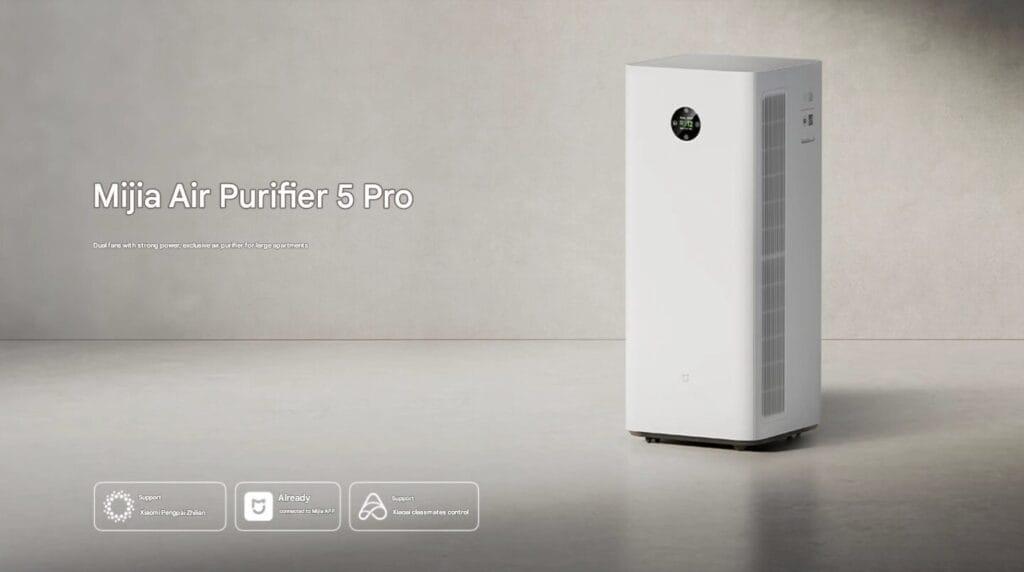 Xiaomi Mijia Air Purifier 5 Pro launched with new features - XiaomiTime