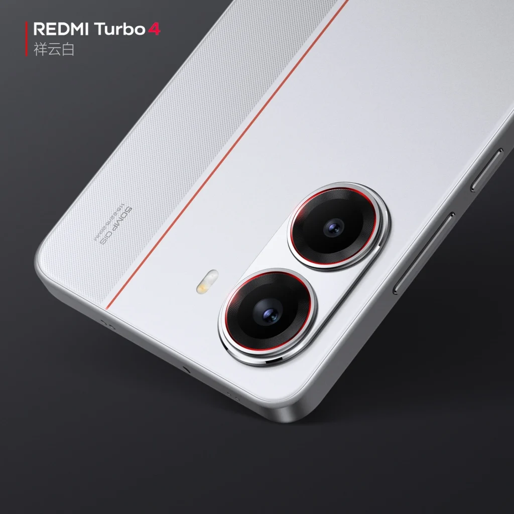 REDMI TURBO 4 LUCKY CLOUD WHITE COLOR 2