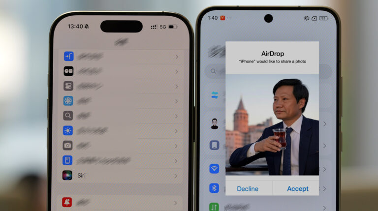 Apple AirDrop may come to Xiaomi phones