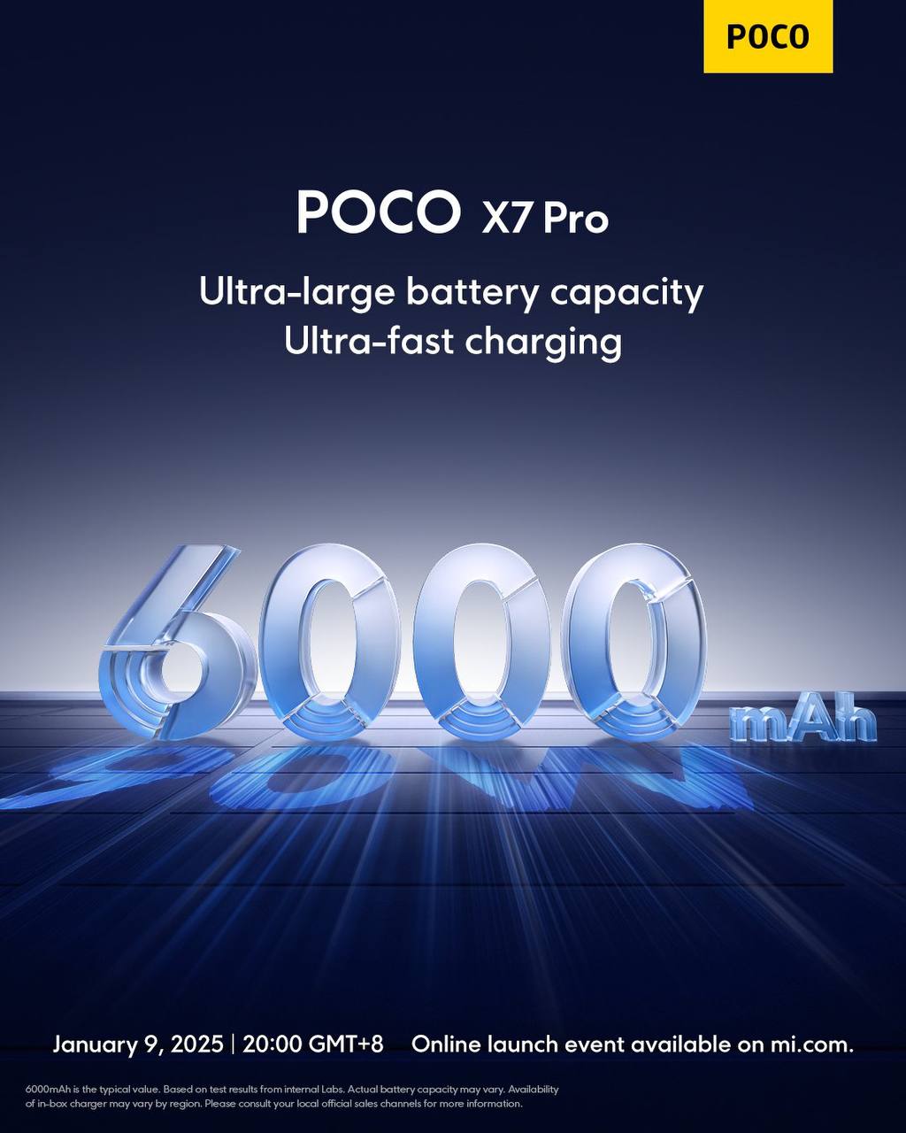 POCO X7 Pro com Bateria de 6000 mAh