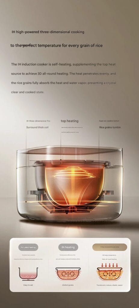 Xiaomi launches Mijia 3D Pressure IH rice cooker with titanium liner ...