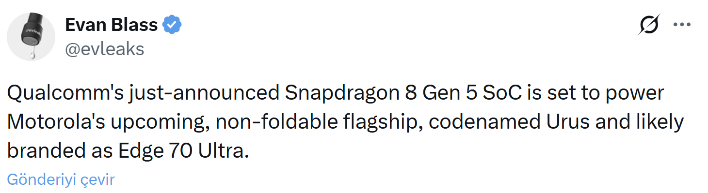 Xiaomi 17 bekommt einen neuen Herausforderer: Motorola Edge 70 Ultra geleakt 2 MOTO Snapdraogn 8 Gen 5
