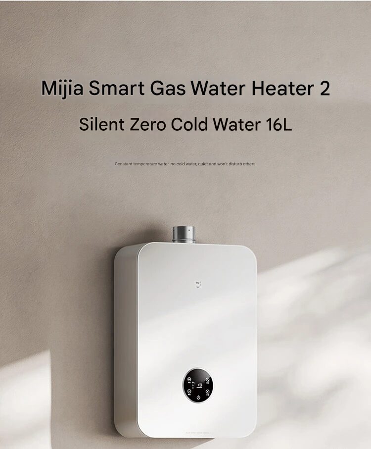 Xiaomi lança o aquecedor de água a gás inteligente Mijia 2 4 Xiaomi Smart Gas Water Heater 1