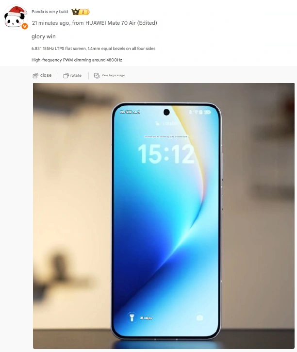 Xiaomi 17T Pro mit 185Hz-Bildschirm im neuen Display-Rennen 2 185Hz Honor