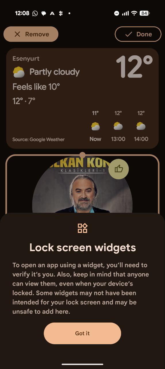 O HyperOS 4 terá widgets de tela de bloqueio após a atualização do Android 16 QPR2? 6 Android 16 QPR2 Lock Screen Widgets 2