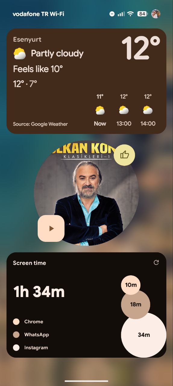 O HyperOS 4 terá widgets de tela de bloqueio após a atualização do Android 16 QPR2? 7 Android 16 QPR2 Lock Screen Widgets 3