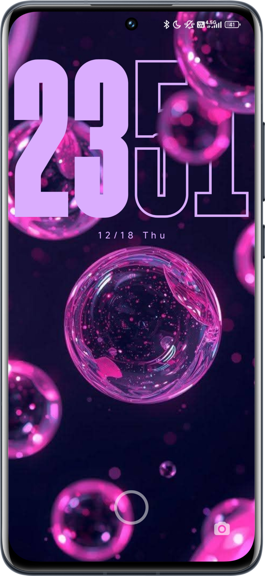 3 HyperOS-Sperrbildschirm-Setups, damit sich deine Xiaomi-Geräte hochwertig anfühlen 2 Neon Bubbless Lockscreen