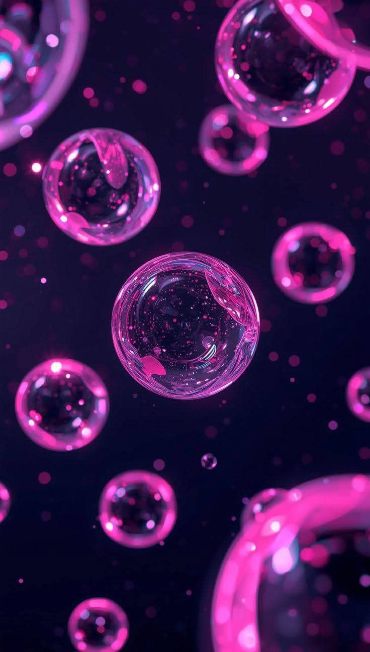 3 HyperOS-Sperrbildschirm-Setups, damit sich deine Xiaomi-Geräte hochwertig anfühlen 3 Neon Bubbless WALLPAPER