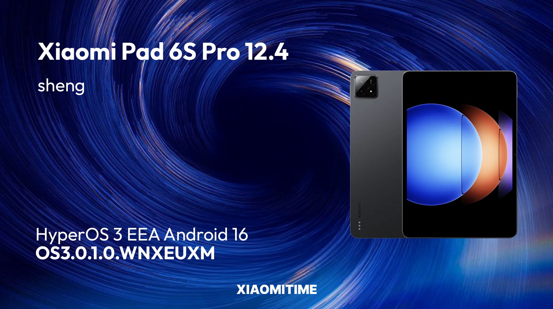La Xiaomi Pad 6S Pro 12.4 recibe la actualización global HyperOS 3 2 Sheng Global HyperOS 3