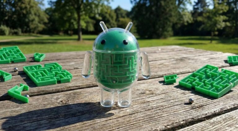New Google Android toy combines transparent design with maze gameplay