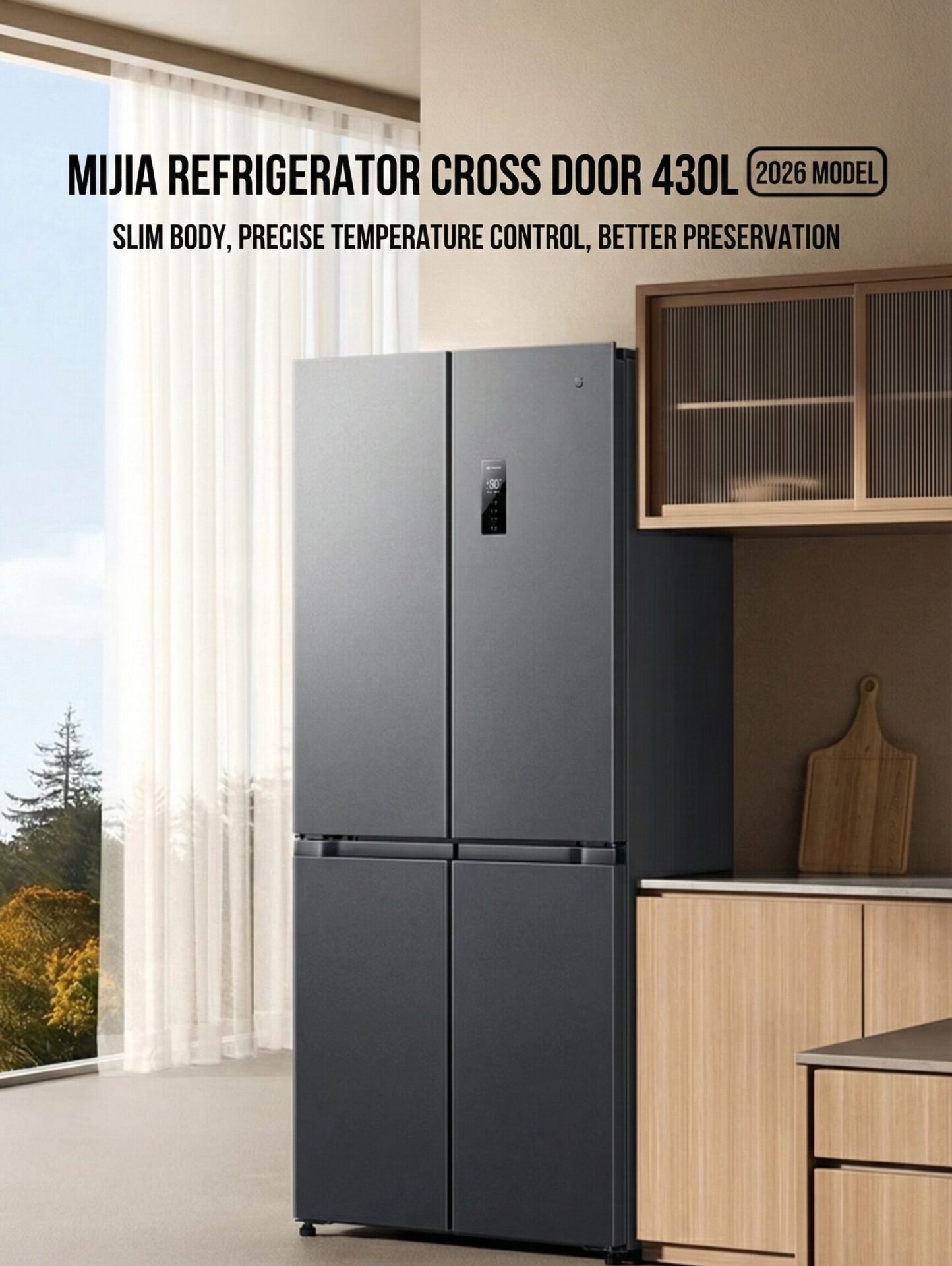 A geladeira ultrafina Mijia 430L da Xiaomi foi lançada por apenas US$ 235 3 Mijia 430L Refrigerator 3