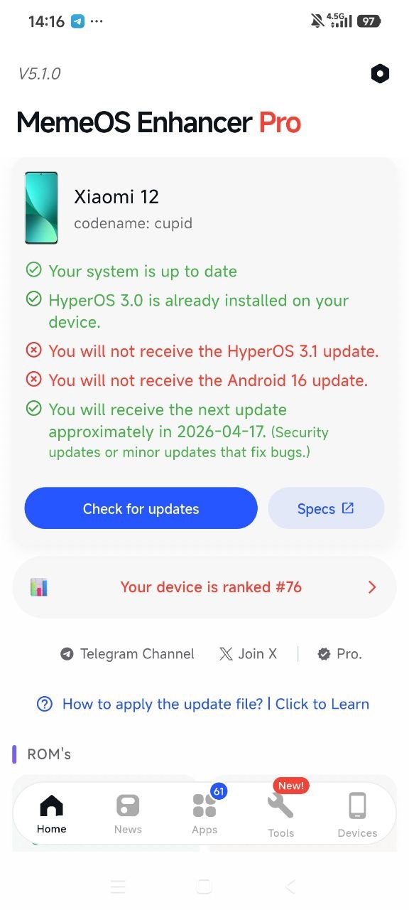 MemeOS Enhancer trae 3 mods populares de HyperOS, incluidos los recents al estilo iOS 10 MemeOS Enhancer V5.1 4