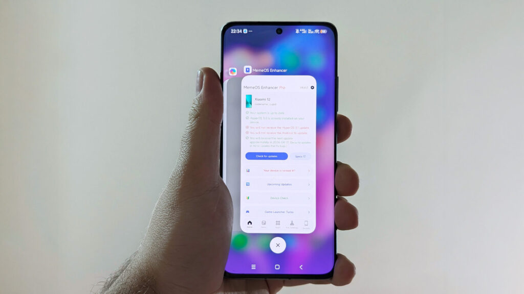 POCO launcher iOS recent apps