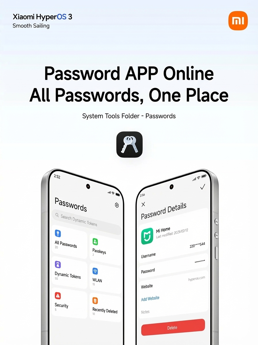 The New HyperOS 3 Password App is Here: Auto-Sync, Vaults, and Risk Warnings 2 Password manager 1