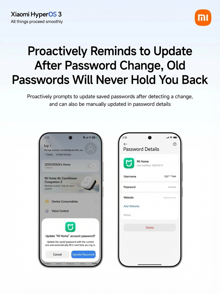 The New HyperOS 3 Password App is Here: Auto-Sync, Vaults, and Risk Warnings 4 Password manager 3
