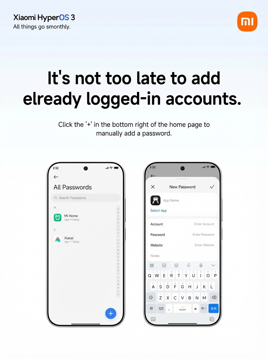 The New HyperOS 3 Password App is Here: Auto-Sync, Vaults, and Risk Warnings 5 Password manager 4