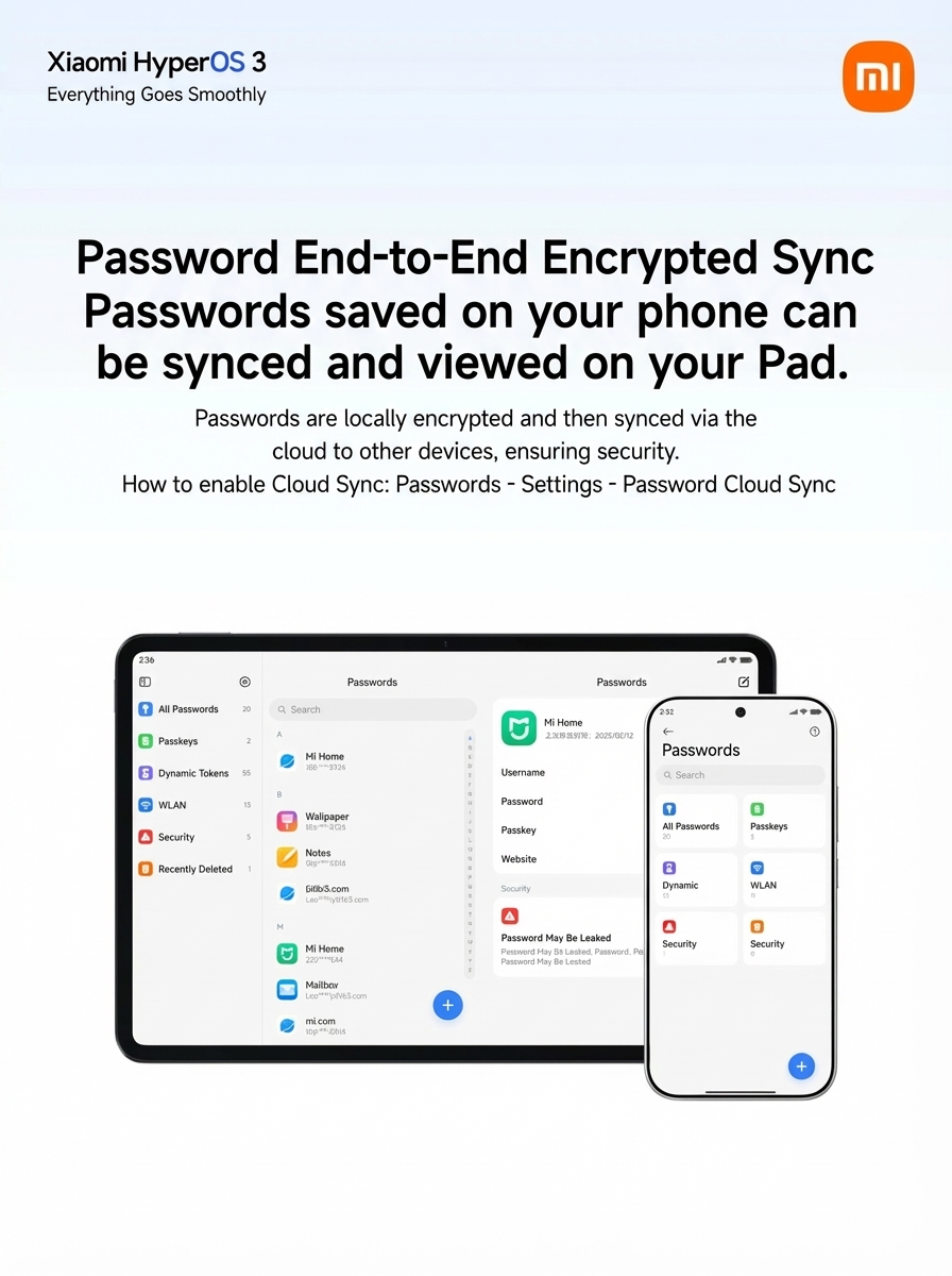 The New HyperOS 3 Password App is Here: Auto-Sync, Vaults, and Risk Warnings 6 Password manager 5