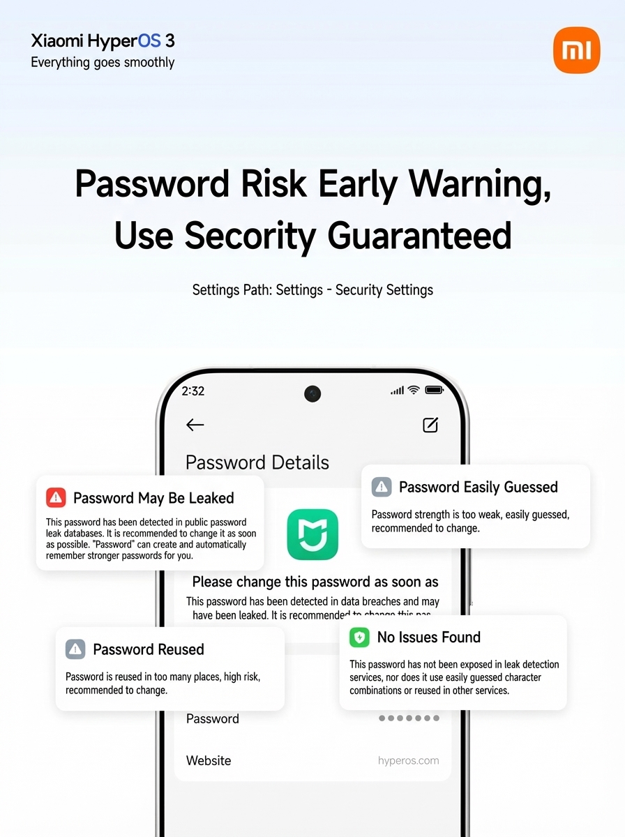 The New HyperOS 3 Password App is Here: Auto-Sync, Vaults, and Risk Warnings 7 Password manager 6