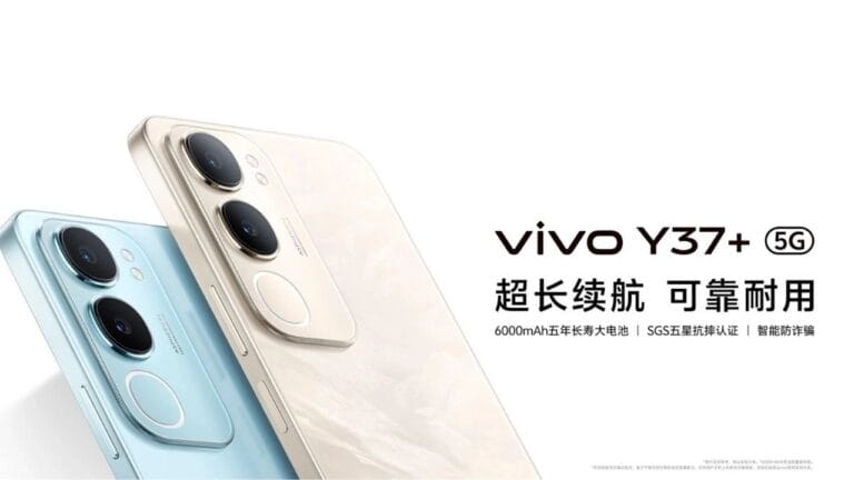 Vivo Y37+ debuts in China with MediaTek Dimensity chip and 6000mAh battery