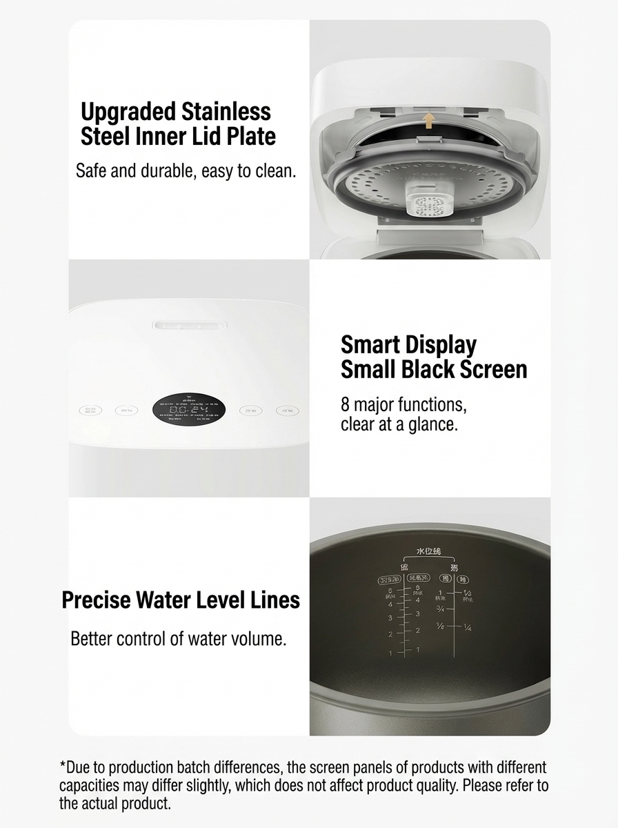 Xiaomi Launches Mijia Smart IH Rice Cooker P1 4L 3 Xiaomi Launches Mijia Smart IH Rice Cooker P1 4L 1