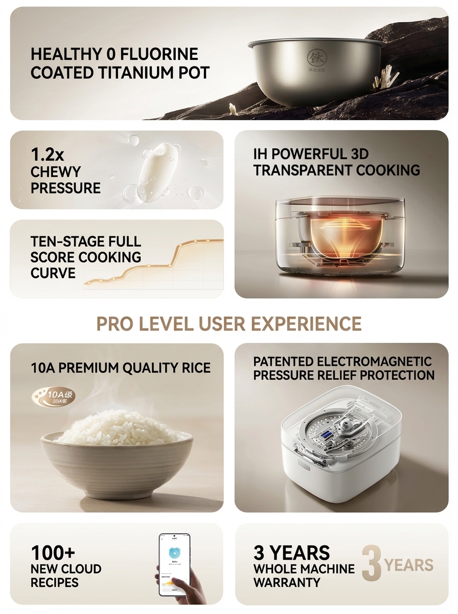 Xiaomi Launches Mijia Smart IH Rice Cooker P1 4L 4 Xiaomi Launches Mijia Smart IH Rice Cooker P1 4L 3